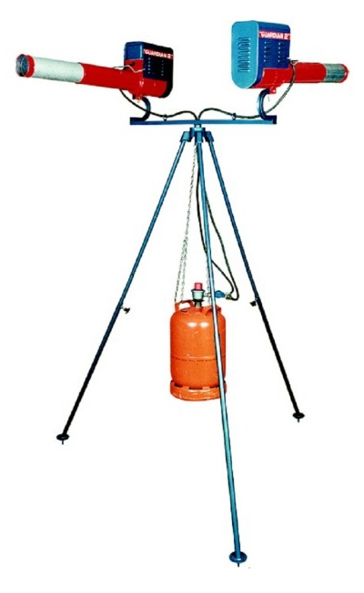 Zestaw 2 x Armatka hukowa Guardian 2 + stojak obrotowy.
