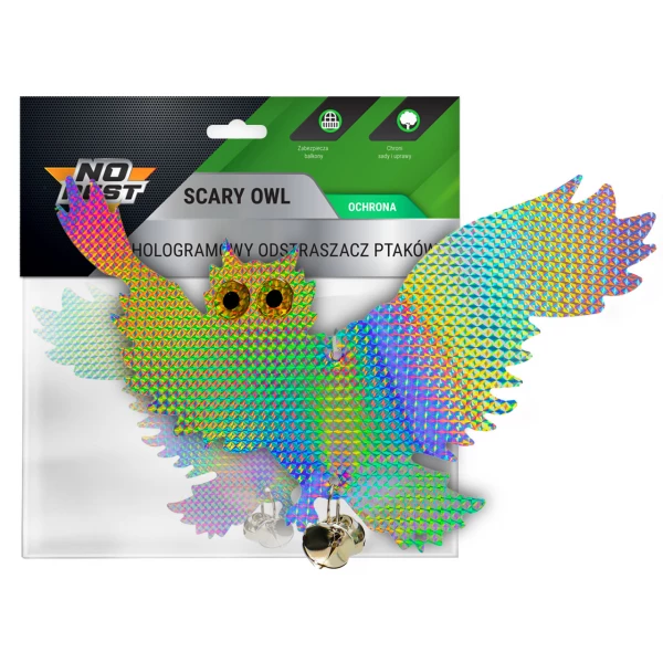 Odstraszacz ptaków hologramowa sowa SCARY OWL No Pest®