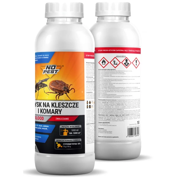 LAST BLOOD No Pest® 1l Najlepszy oprysk na komary, kleszcze, muchy, mrówki. 