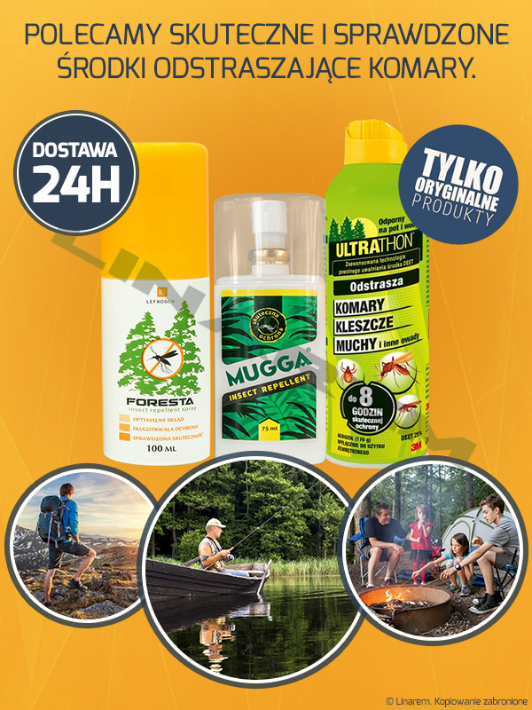 Najlepszy środek na komary Mugga Spray Deet 9,5%. Tylko oryginalne!