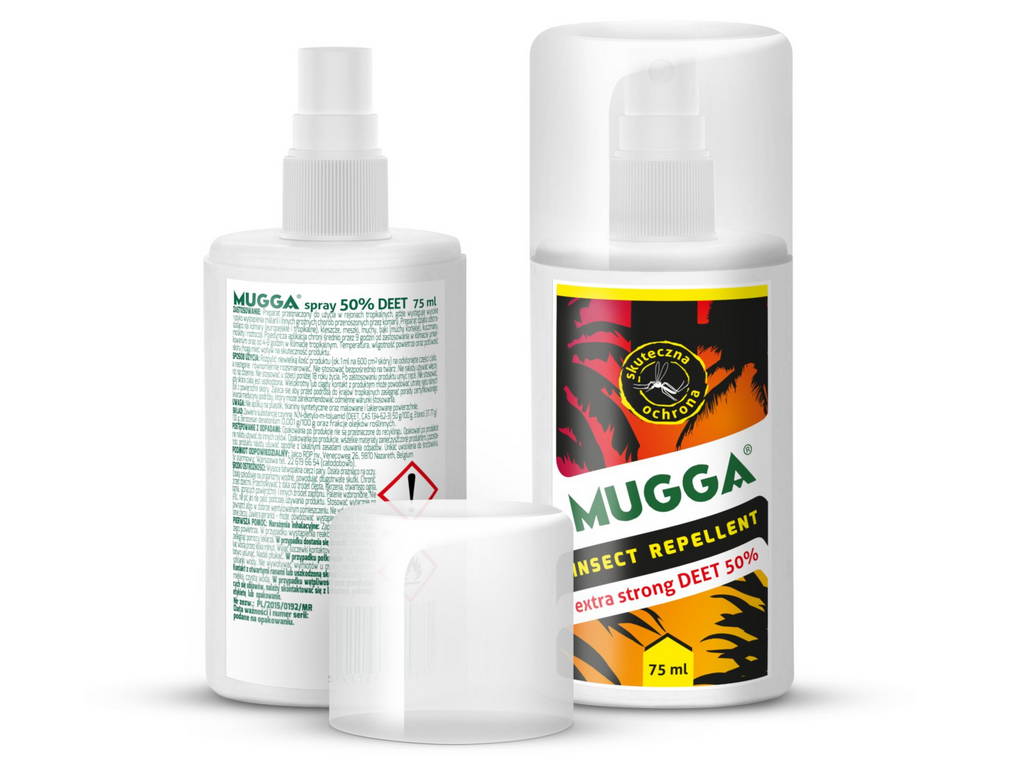 Najlepszy środek na komary. Mugga Strong Spray 50% DEET! 
