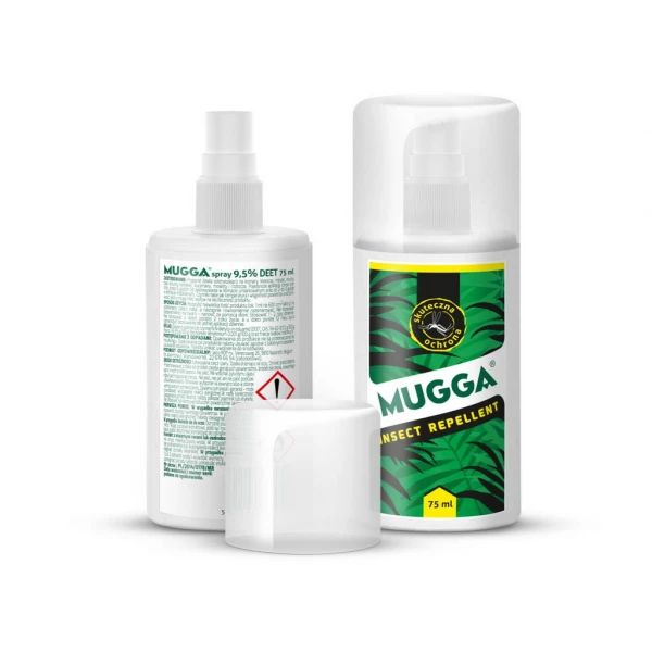  Odstraszacz komarów dla wędkarzy, rybaków - Mugga Spray 9,5% DEET.
