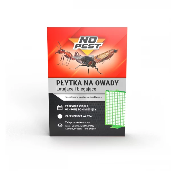 Płytka owadobójcza na owady latające i biegające No Pest®. 