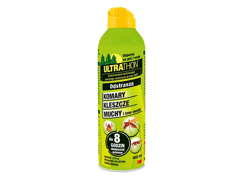 Środek na kleszcze dla myśliwych Ultrathon Spray 25% DEET. Ochrona przed kleszczami na polowaniu.