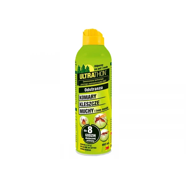 Preparat na komary dla myśliwych Ultrathon Spray DEET 25%.