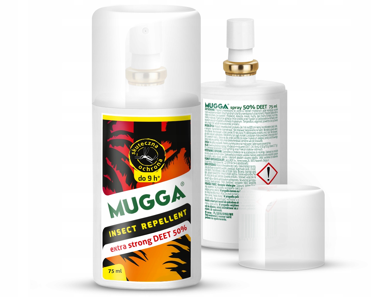 Preparat na komary tropikalne. Mugga Strong Spray 50% DEET!