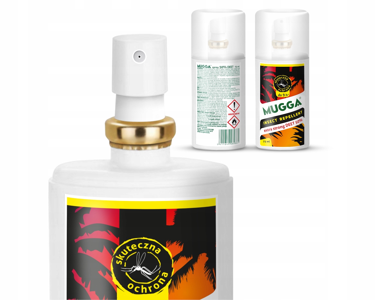 Preparat na komary tropikalne. Mugga Strong Spray 50% DEET!