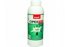 Silny środek na owady Cipex 10E 1L koncentrat. Oprysk na pluskwy, komary, muchy i inne owady.