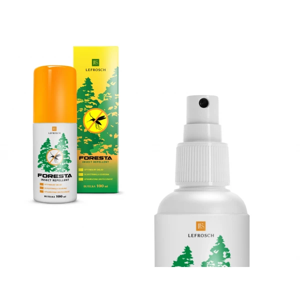 Spray Foresta DEET 30% + IR 3535 20%.  Repelent na insekty strefy tropikalnej. Bezpieczne tropiki!