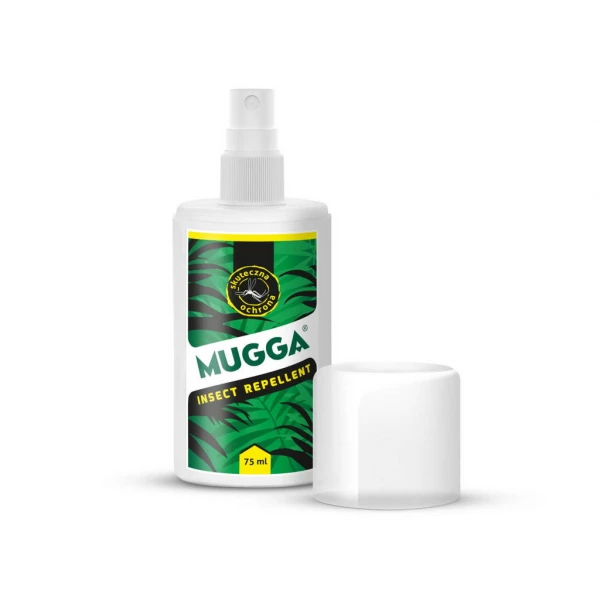 Spray Mugga dla wędkarzy Mugga 9,5% DEET. Sposób na komary dla wędkarzy.