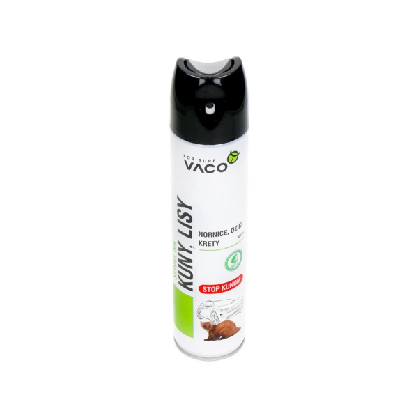 Spray odstraszający kuny, łasice, lisy, krety, nornice VACO 300 ml.