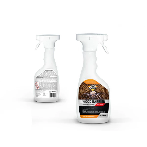 Środek na korniki, spuszczele, kołatki No Pest® WOOD BARRIER spray 450ML.