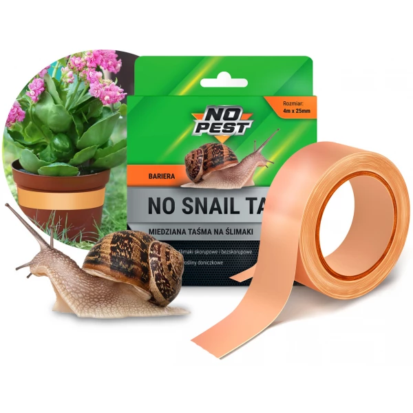 Taśma miedziana na ślimaki No Pest® No Snail Tape 4m.