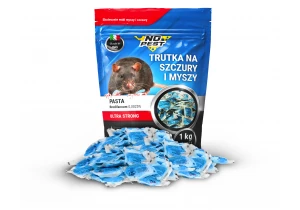 Niebieska trutka na szczury i myszy, gryzonie No Pest® pasta brodifakum 1kg